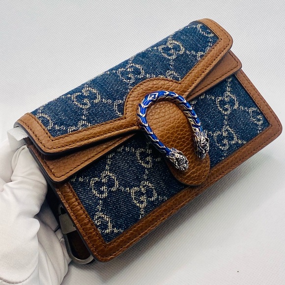 Gucci Bags New Gucci Dionysus Super Mini Denim Crossbody Bag Poshmark